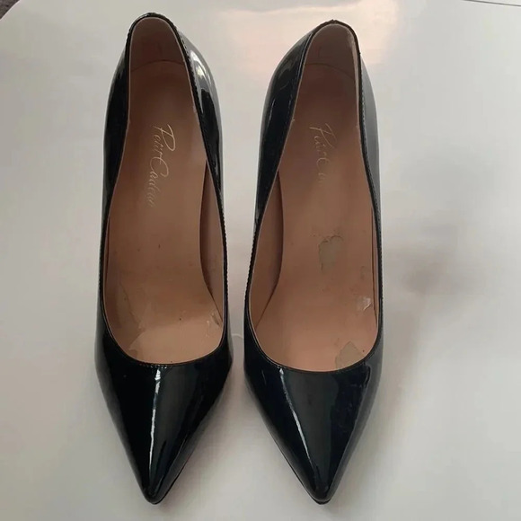 Petite Cadeau Leona black patent leather 5” heel, women’s size 7 - Picture 4 of 16
